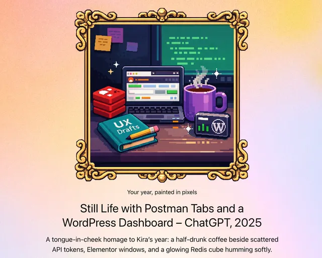 ChatGPT 2025 — My year painted in pixels
